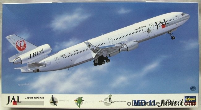 Hasegawa 1/200 MD-11 Japan Airlines JAL 'J Bird', LT8 plastic model kit